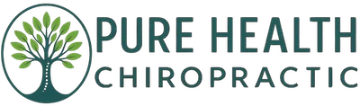 Pure Health Chiropractic logo with tree symbol and text